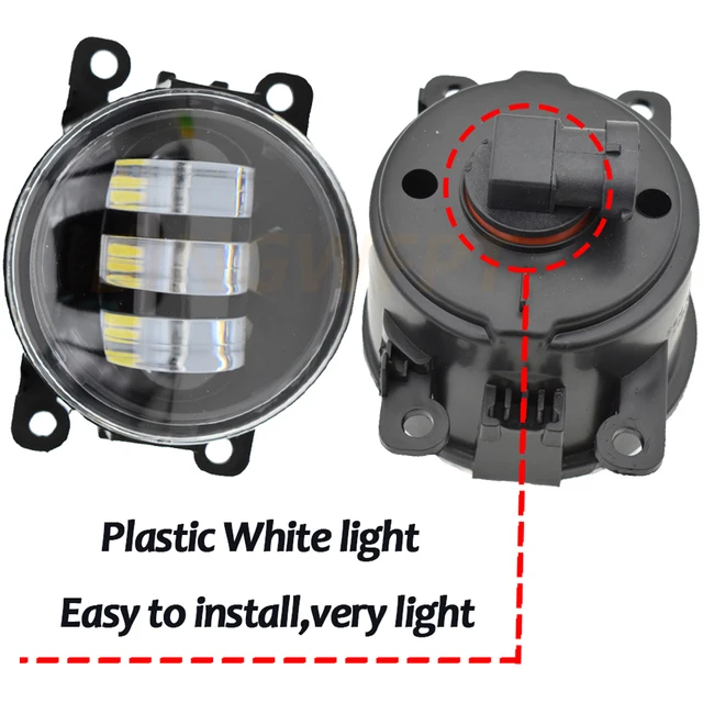 LED Fog Light Assembly For Peugeot 4007 GP_ 2007-13 For Peugeot 308 T9 2014  2015 Car Front Fog Lamp DRL H11 12V Fog Lights Lamps