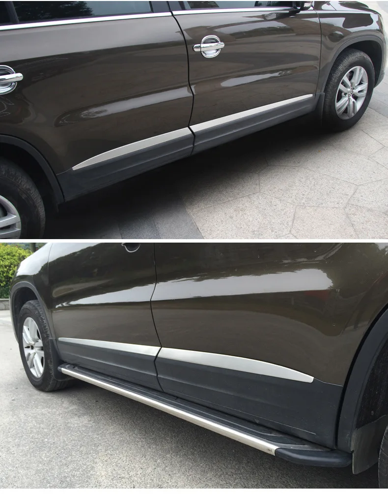 Только в Tiguan украшение автомобиля световая полоса Tiguan обшивка окна Tiguan модифицированный кузов Машины окно украшение световой бар