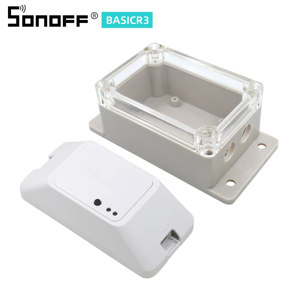 ITEAD SONOFF Basic R2/R3 Wifi беспроводной умный переключатель света DIY модуль приложение/LAN/голосовое дистанционное управление 10A Поддержка Google Home Alexa - Комплект: R3 and IP66