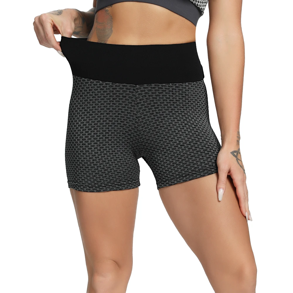 High waist yoga shorts push up hip super stretchy sports running biker gym yoga short leggings sport9s