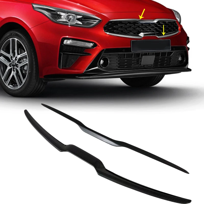 Передняя крышка капота решетка гриль губа для Kia K3 Cerato Vivro 2019 2020 углеродное