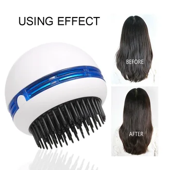 

Portable Healthy Massage Comb for Salon Styling Hair Scalp Massager Brush Electric Massage Battery Operated with Vibration
