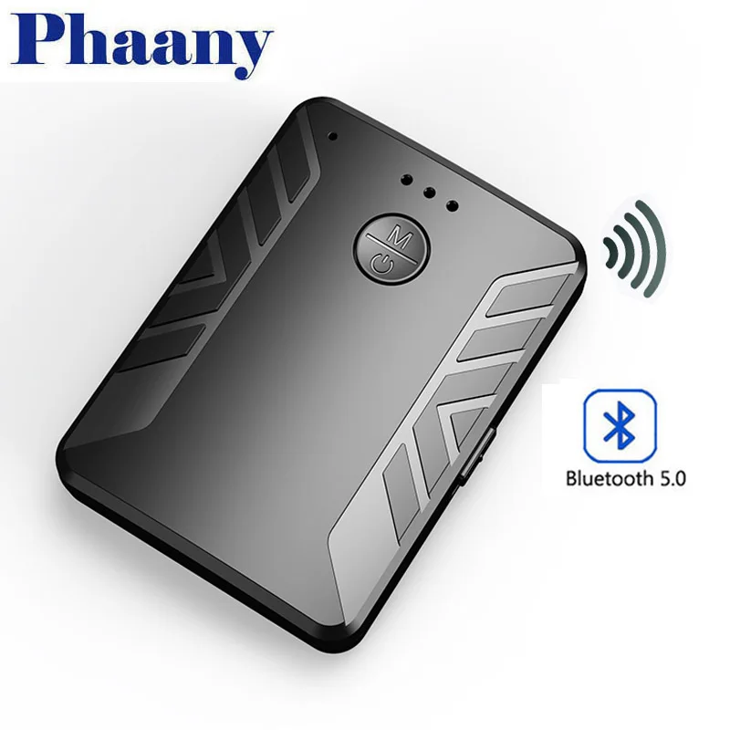 

Phaany Bluetooth Transmitter Receiver Wireless Audio AUX Bluetooth 5.0 Adapter Music Dual Sender Receptor Adapter for PC TV