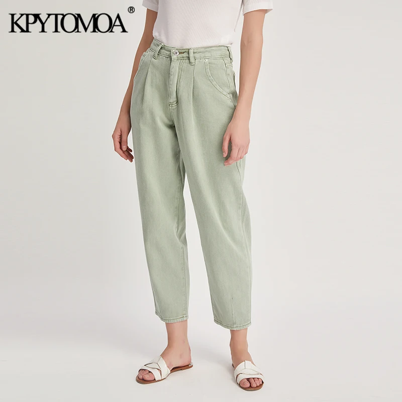 Vintage Stylish Pockets Darts Jeans Women 2020 Fashion High Waist Zipper Fly Denim Harem Pants Chic Jean Femme Trousers Vintage Stylish Pockets Darts Jeans Women 2020 Fashion High Waist Zipper Fly Denim Harem Pants Chic Jean Femme Trousers