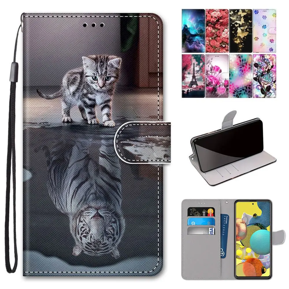 Магнитный чехол-подставка Cat Wolf для Alcatel 3L 3X 1A 1B 1S 2020 3V 1V 1C 2019 с откидной крышкой