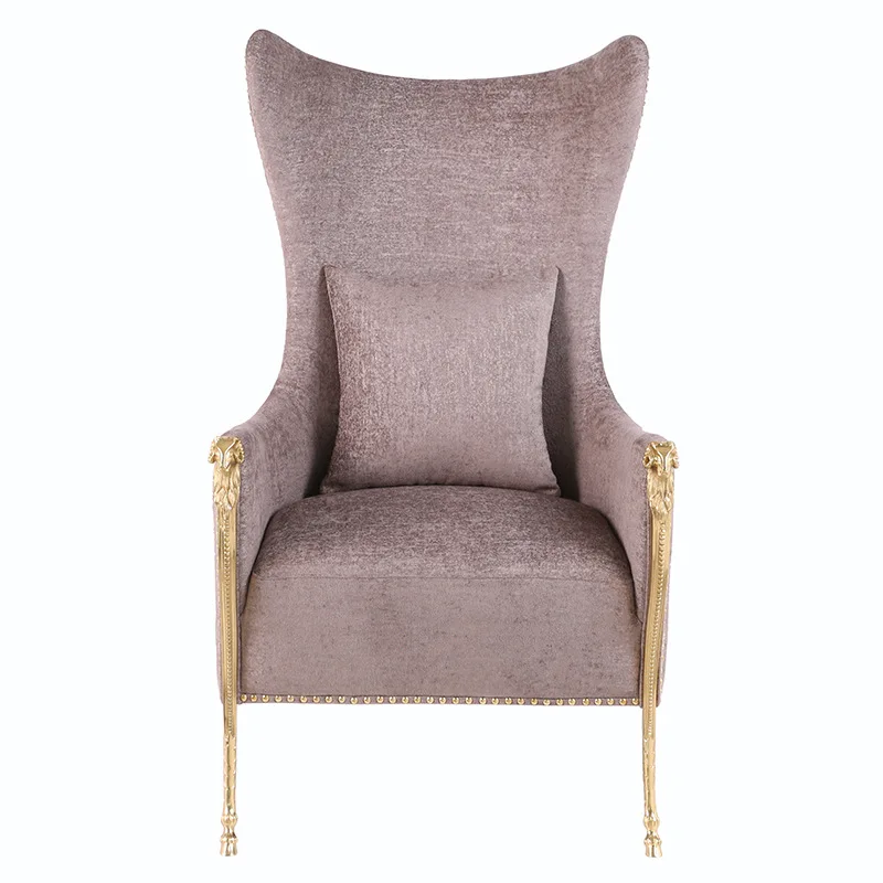 High Resilience Sponge Zodiac Copper Art Dining Chair European Modern Simple Imitation Leather Soft Cover Brass | Мебель