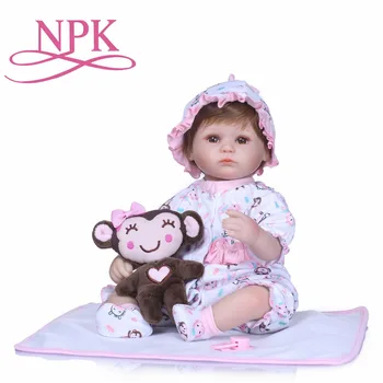 

NPK 17inches Reborn Dolls Kid's Toys Cute Princess Dolls Boy Girl Brinquedos Gifts Baby Accompany Toys Playmates Dolls on Xmas