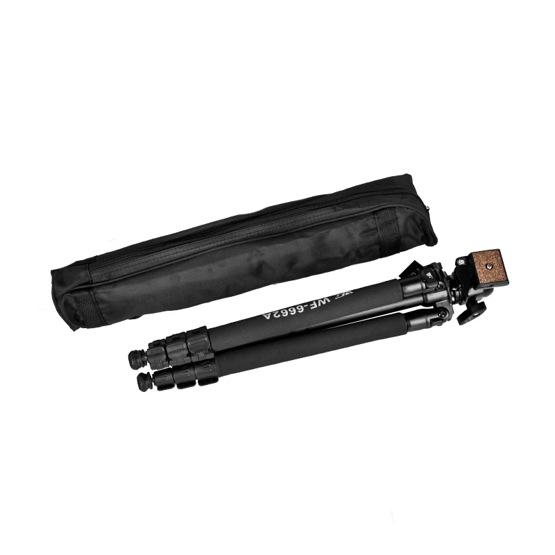 WeiFeng 6662 WF-6662A 알루미늄 합금 전문 삼각대 DSLR 카메라 사진 브래킷 여행 야외 휴대용