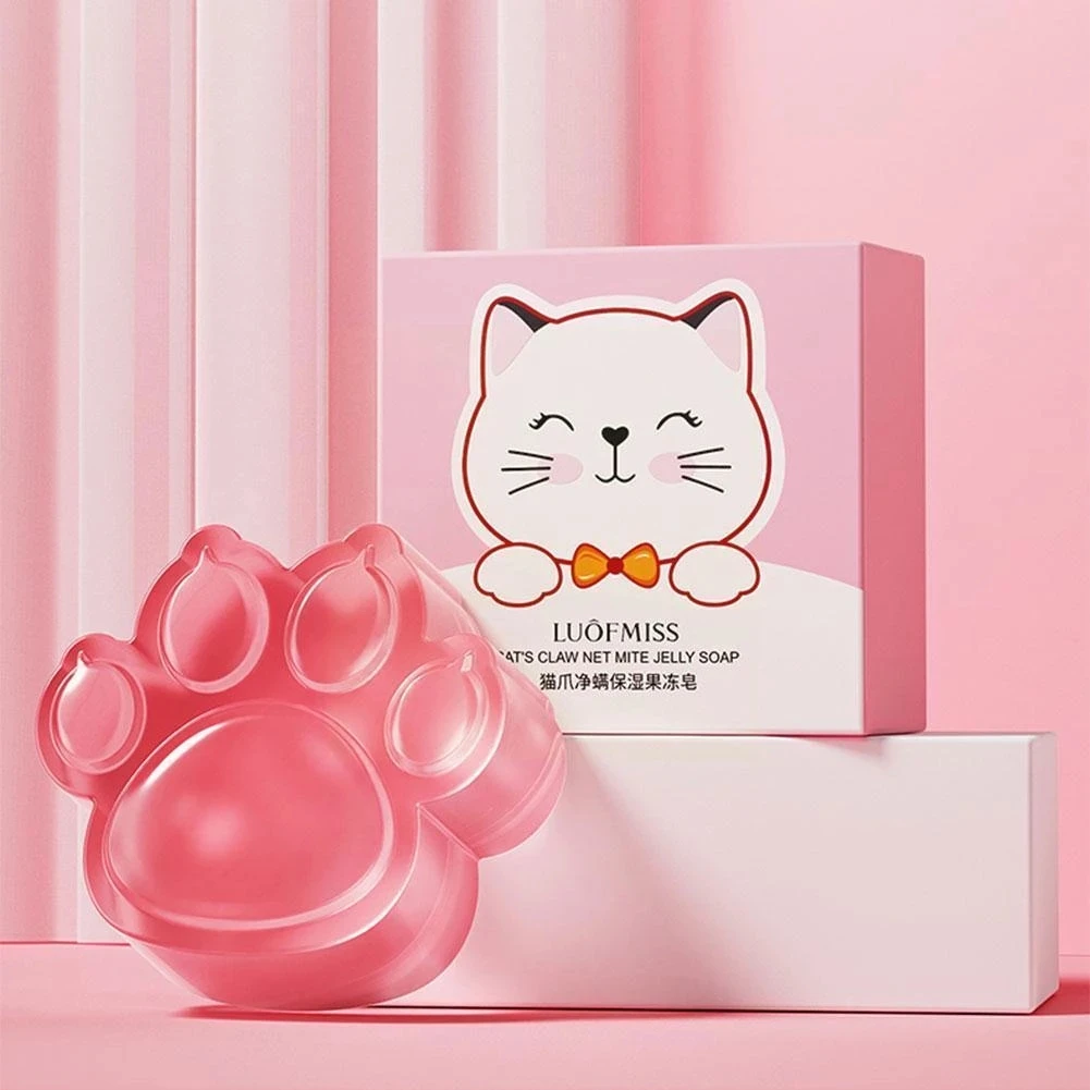 Cat Claw Soap Cleaning Nourishing Oil-Control Whitening Acne Treatment Mite Removal Soap Face Soap Skin Care Jelly Handmad Soap