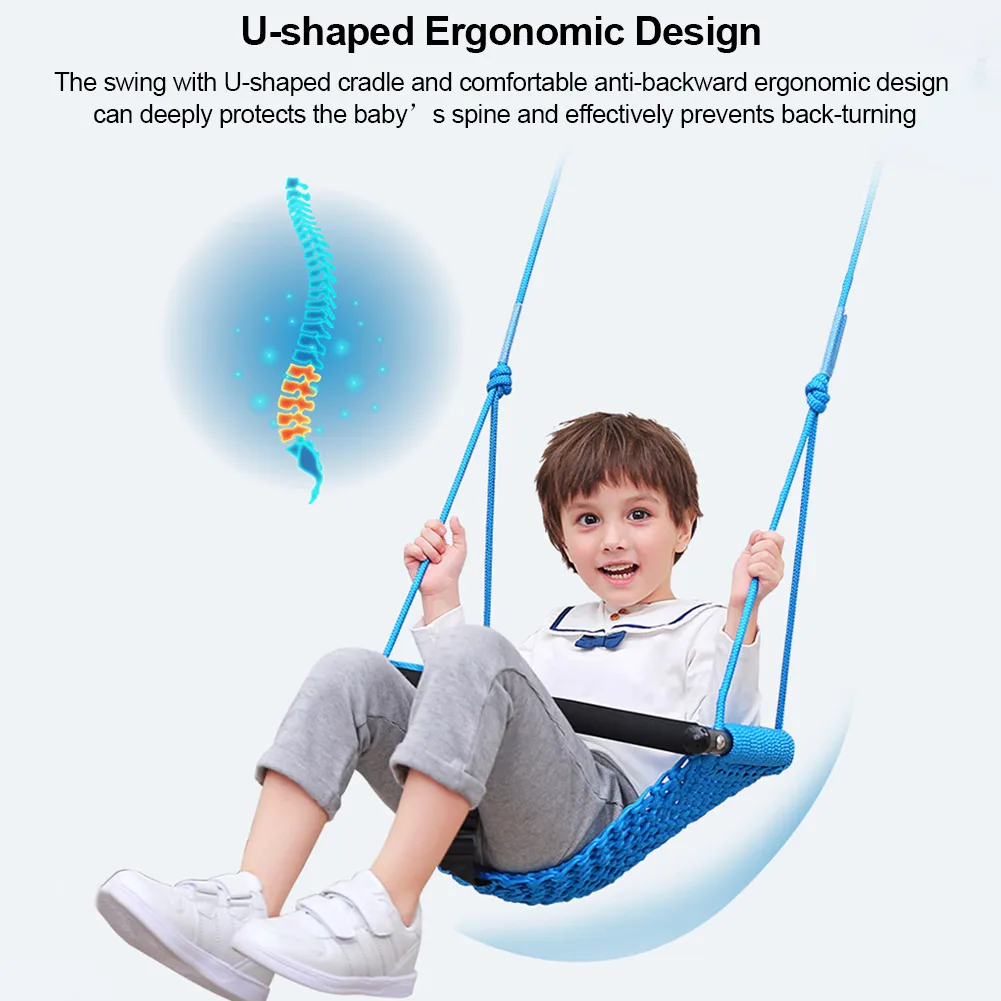 Kids Swing Chair Children's Outdoor 3 In 1 Swing Seat Garden Backyard Outdoor Toys Safety Swing Seat Outdoor Funny Toy 3