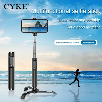 

CYKE Brand New Wireless Bluetooth Selfie Stick Remote Control Independent Detachable Tripod Self Timer Portable Selfie Sticks