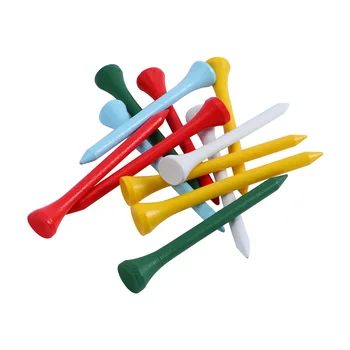 

50pcs White Multicolor Training Aid Wooden Professional Multi-color Golf Tees Ball Socket Golf Holder