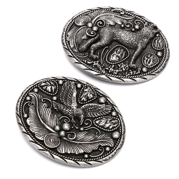

Wolf Metal Cool Belt Buckles For Man Unisex Western Fashion Buckle Cowboys Cowgirls Paracord Buckle Dropshipping
