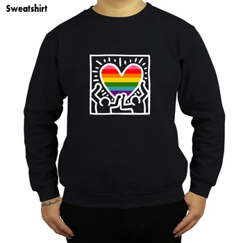 

Keith Haring sweatshirt Keith Haring Gay Version hoodie Printed Cotton hoody Mens Awesome sweatshirt sbz8395