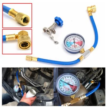 

Hose Gauge Practical Adjustable Refrigerants Recharge Protection Car A/C Universal Measuring Durable Portable Air Conditioning