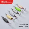 APADA Spoon 007 Loong Scale 5g/7.5g 34-39mm Treble Hook Multicolor Zinc alloy Metal Spoon feather Fishing Lures bass ► Photo 3/6