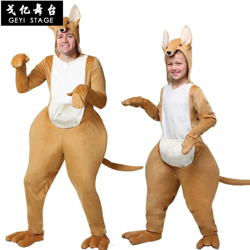New Halloween Costume Adult Children cosplay party costume Australian animal kangaroo performance suit for kid men | Тематическая