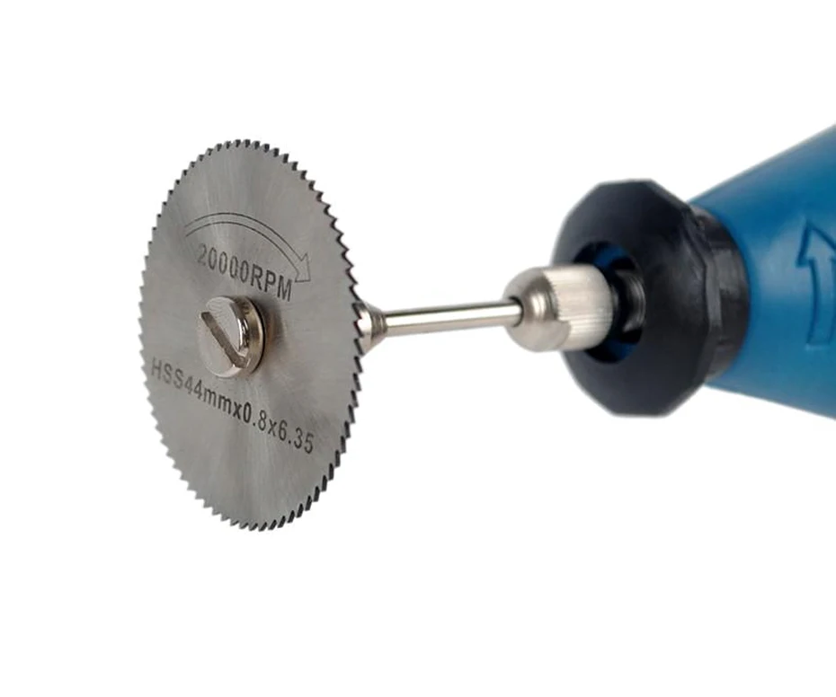6 шт. HSS Циркулярный пильный диск Портативный роторный инструмент для Dremel металлический резак Электроинструмент набор дерева режущие диски сверлильная оправка среза