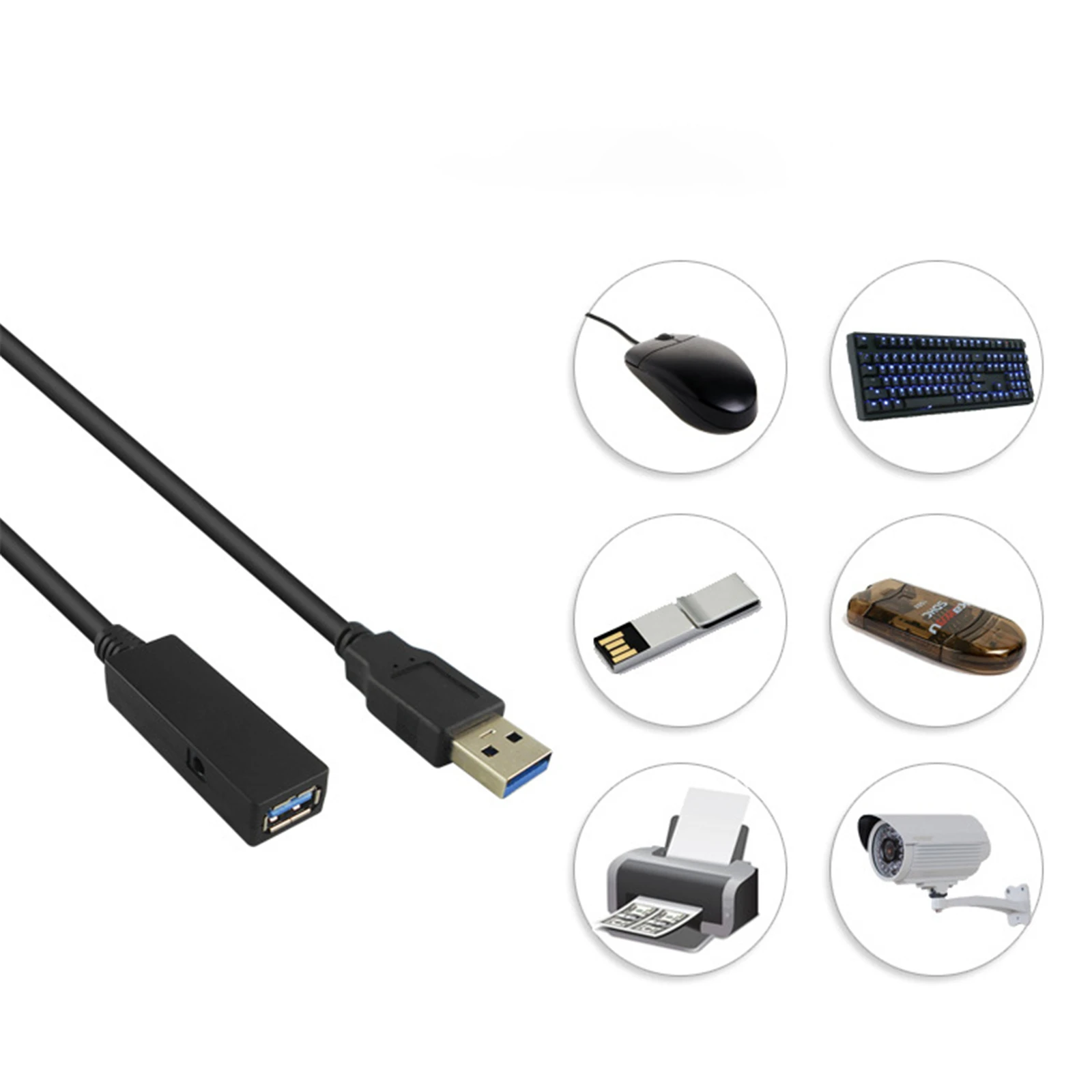 USB3 0 VR Headphone Extension Cable 5Meter Replacement Signal Amplification Cable for Oculus Quest Link VR Earphone Parts