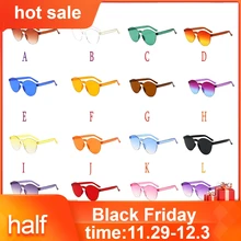 Модные женские и мужские модные прозрачные ретро солнцезащитные очки для улицы, безрамные очки, очки высокого качества# ZH