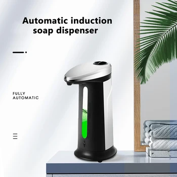 

400ml Automatic Liquid Soap Dispenser Touchless Smart Sensor Hand Washing Sanitizer Container for Kitchen Bathroom Dispenser