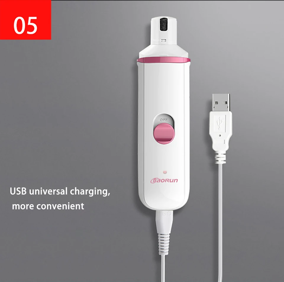 Electric Dog Nailclippers Rechargeable Dog Painless Pet Nail Clipper Nail Grinder USB Charger Cat Paws Grooming Supplies