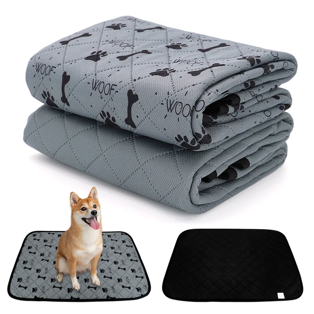Couche imperm able pour animaux de compagnie tapis r utilisable lavable pour chiens et chats avec