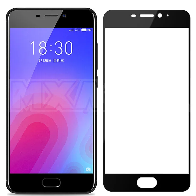 9D полное покрытие из закаленного стекла для Meizu M8 Lite M8 M6 M5 Note M6S M6T M5S M5C V8 Pro Защитная пленка для экрана чехол