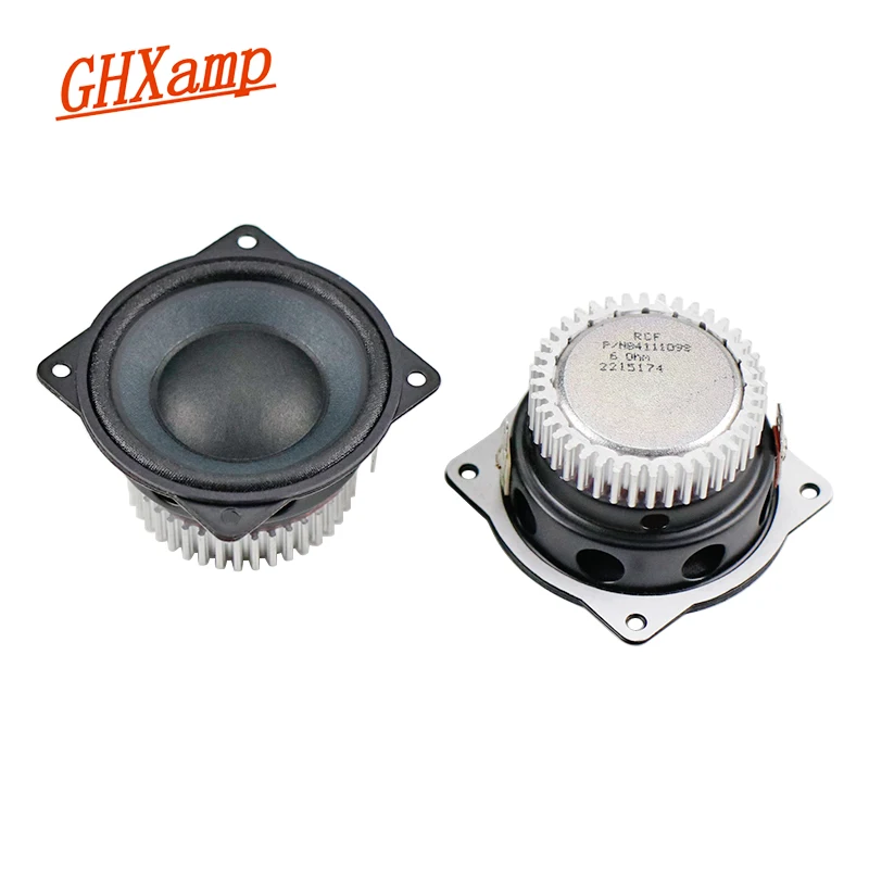2 Inch Full Frequency Speaker Unit Paper Cone Cloth Edge 6OHM 15W 2PCS computer speakers audio speakers