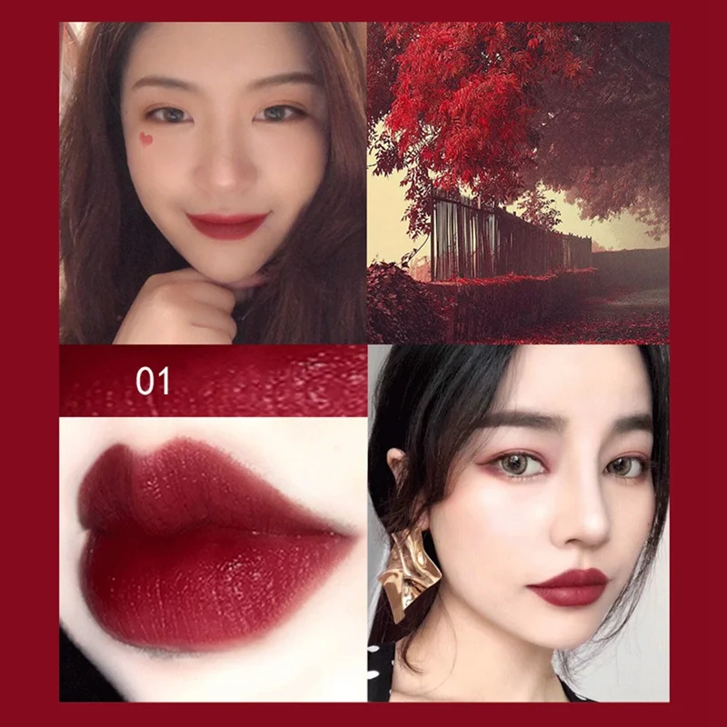 Magnet Matte Lipstick Velvet Matte Long Lasting Fade Non-Stick Cup Easy Coloring Lipstick Cosmetic Pro