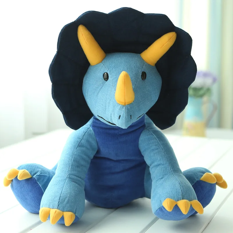 

Dinosaur Plush Toys Triceratops Animals Stuffed Dolls Soft Cartoon Tyrannosaurus Anime Dragon Pillow For Children Kids Boys Gift
