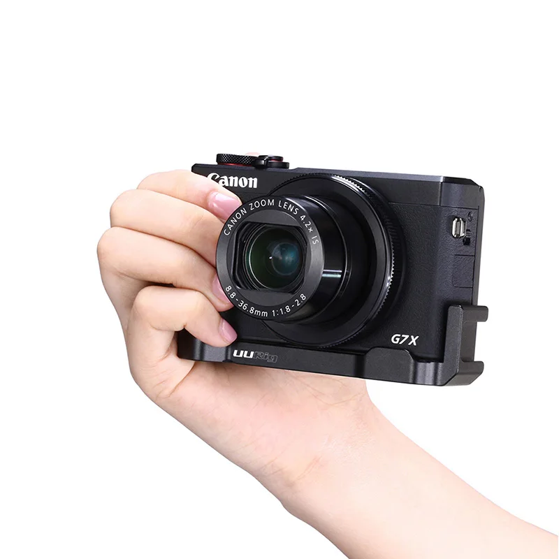 Ulanzi UURig R016 Negro Mic Soporte de expansión de la placa de l para para Canon G7X Mark III 