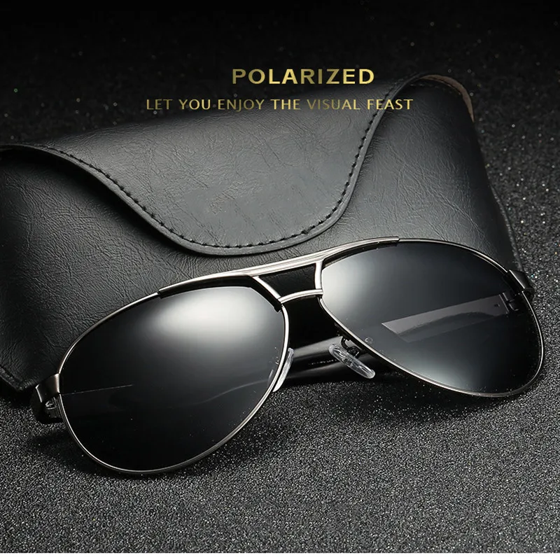 

Classic Polarized Sunglasses Men Brand Designer Vintage Driving Pilot Sunglass Man Eyewear Sun Glasses UV400 Oculos De Sol