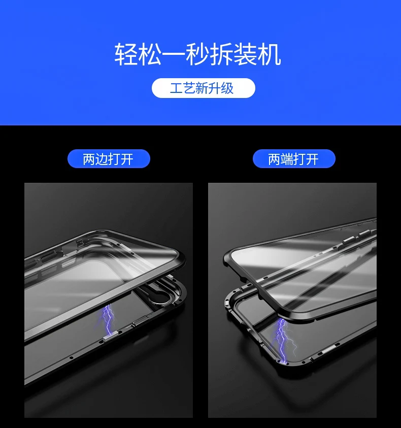 Магнитный чехол для Xiao mi Red mi K20 Pro Note 8 Note 7, чехол для Xiaomi mi A3 Lite mi 9 SE CC9 A2 6X, переднее заднее закаленное стекло