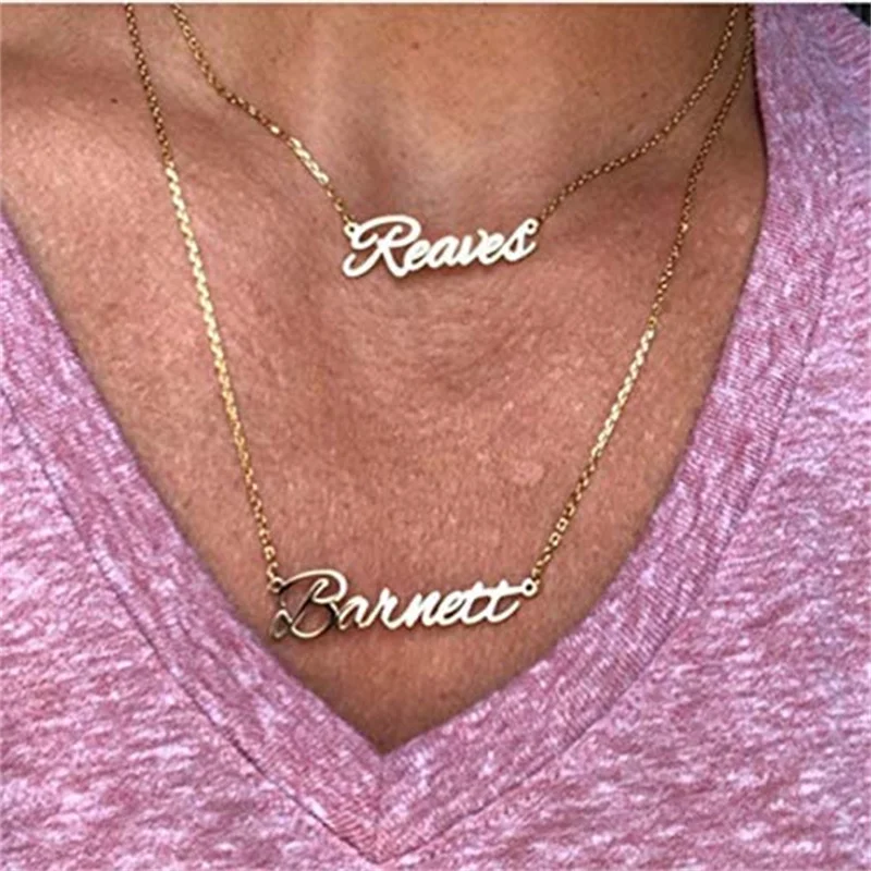 Name Pendant Necklace Personalized 