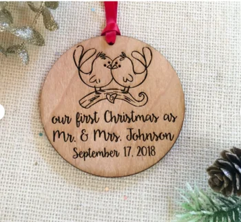 

Our First Christmas Together,Personalized Christmas Gift,Christmas Ornament Engaged,Custom Christmas Ornament,Our First Christma