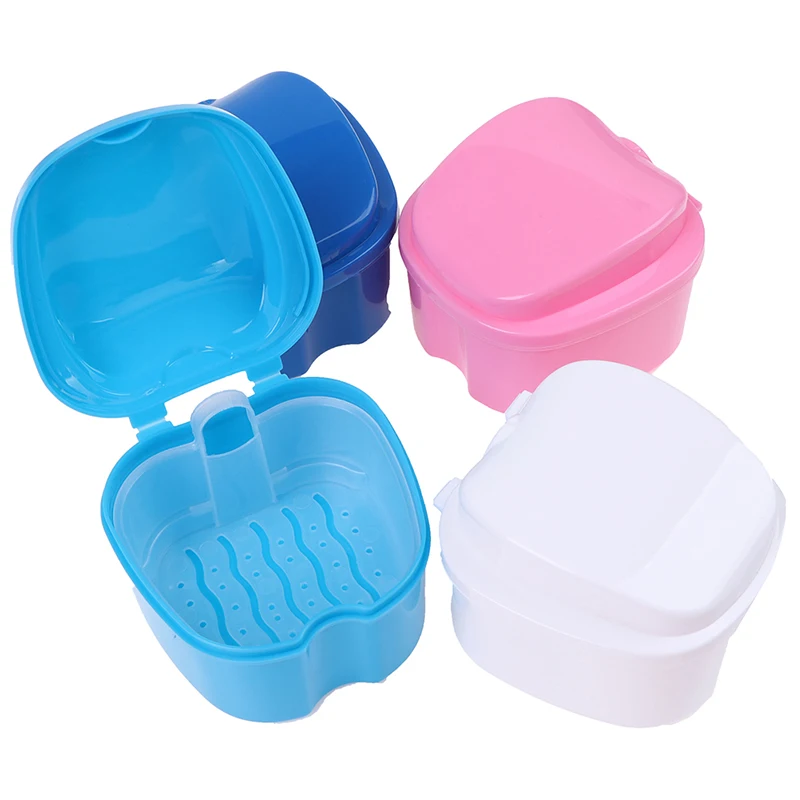 4 colori fermo dentale ortodontico bocca guardia protesi scatola di immagazzinaggio denti spazzola igiene orale forniture organizzatore accessori