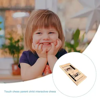 

Bumper Chess Parent-Child Interactive Chess Hand-Eye Coordination Training Easy To Play Kid Game Stimulate 1 Set