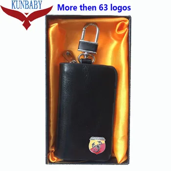 

Fashion Style Car Key Cover Genuine Leather Key Wallet Car Square Zipper Key Case Wallet For Ford BMW Audi Toyota Lexus Mercedes