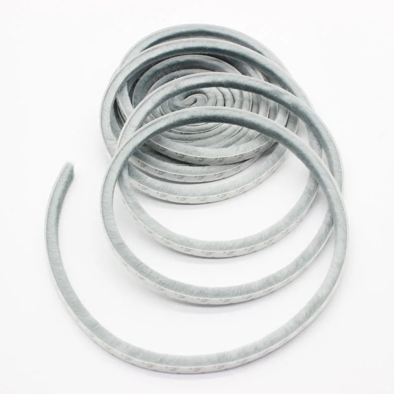 KK&FING 3M/5M Self-adhesive Sealing Wind-proof Brush Strip Home Door Window Sound Insulation Strip Gasket Accessories