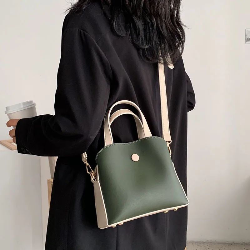 

Fashion Women Leather Bag Bucket Shoulder Small Female Handbag Ladies Tote Messenger Bag Designer Handbag Crossbody luxury Brand