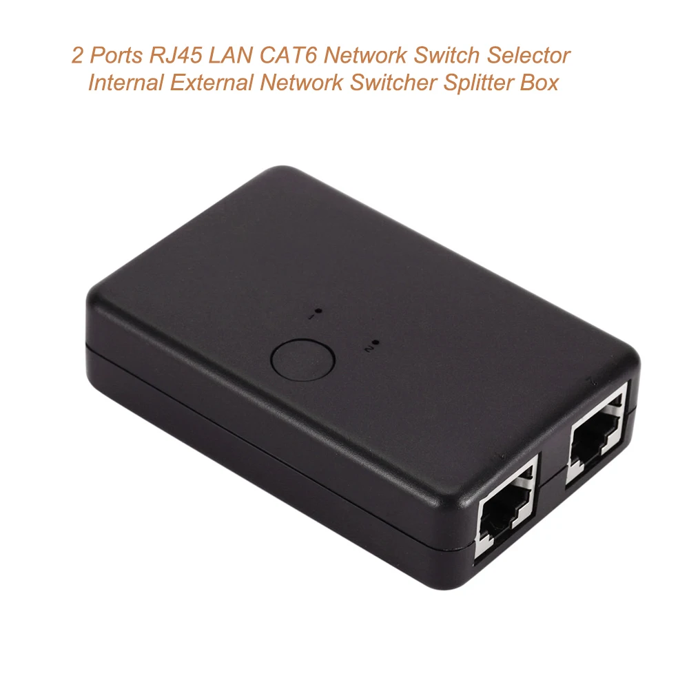 Switch-Box Network-Switcher 2-Port RJ45 Kebidumei Mini Manual 2-In-1 Sharing AB
