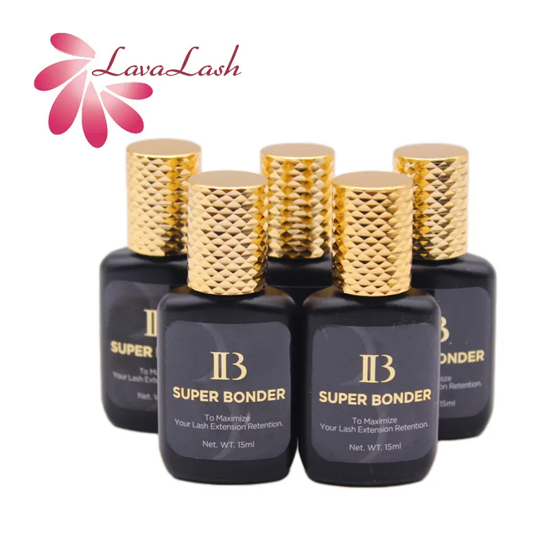 Cola de Cílios Kit de Secagem Garrafas Coreia Ibeauty Super Bonder Cola Primer Falso Cílios Extensão Rápida Longa Duração ib 5 1 5 garrafas coreia ibeauty super bonder cola