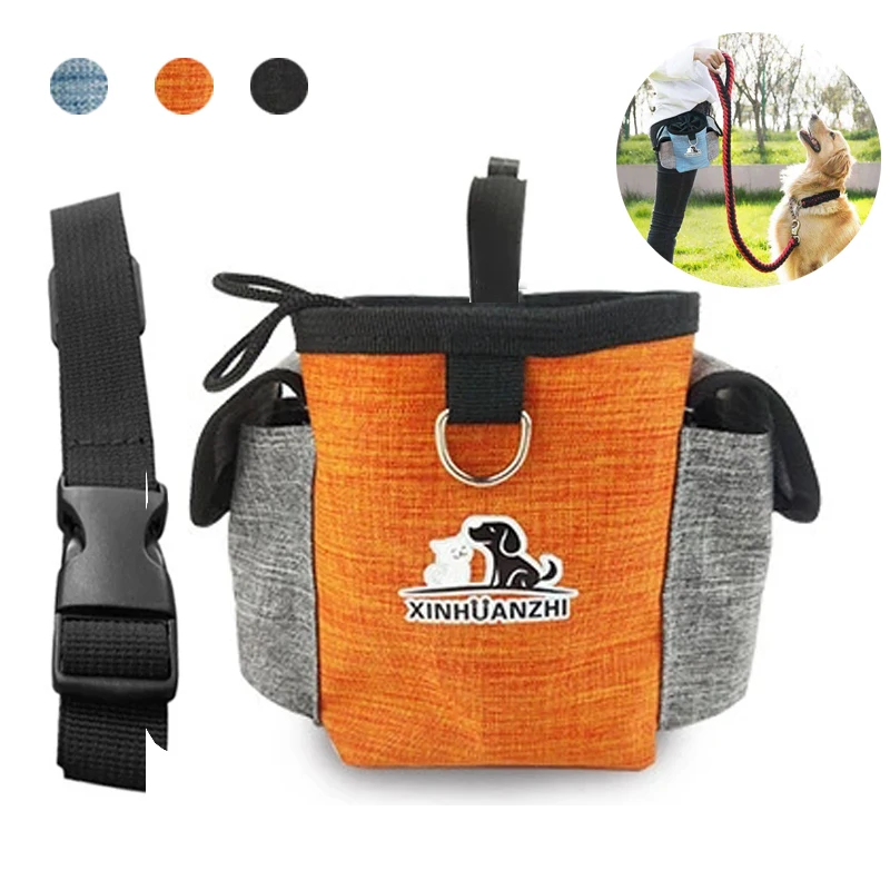 Dog Treat Bag Portable Dog Training Bag Waistband Outdoor Puppy Walking