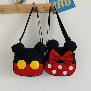 

Children Mini Clutch Bag Cartoon Canvas Crossbody Bag for Kids Girl Small Bow Messenger Bag Girls Purse