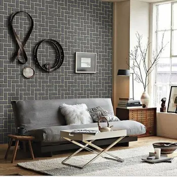 

Home Decor 3D PVC Wood Grain Wall Stickers Paper Brick Stone wallpaper Rustic Effect Self-adhesive Home Decor Sticker Room