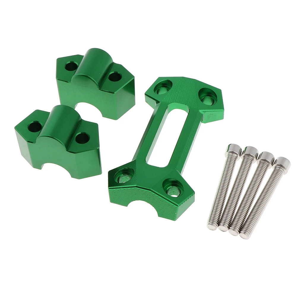 CNC Aluminum Handlebar Mount Riser Clamp For KAWASAKI Z250 Z300 Z800 Motorbikes