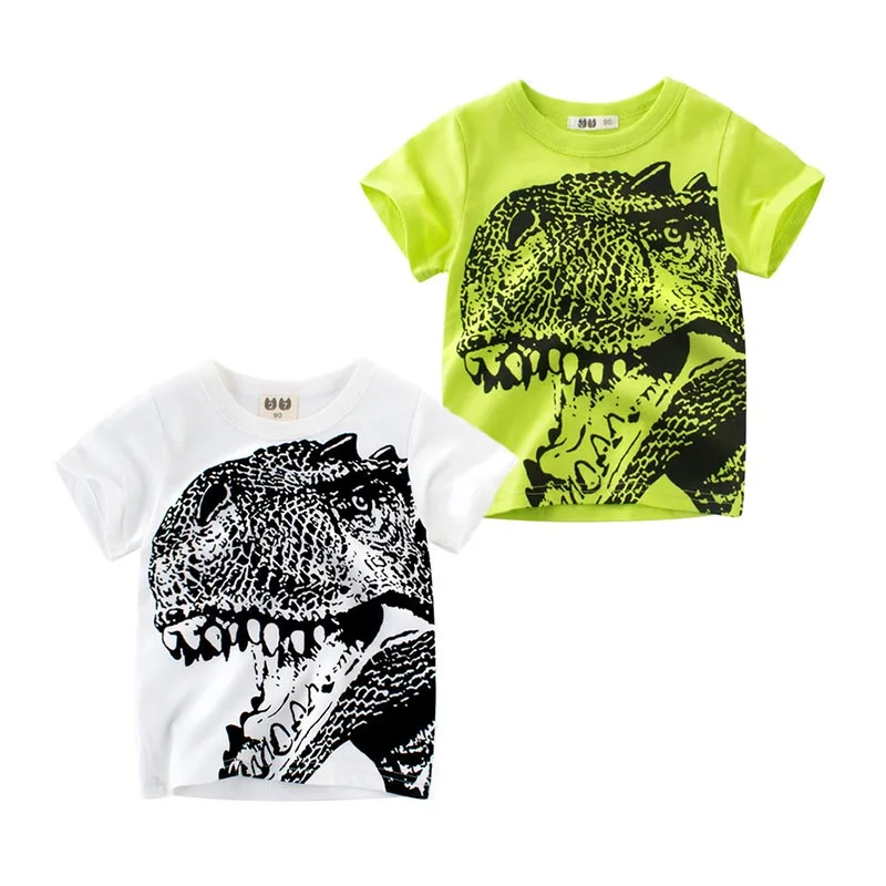 Летняя футболка с коротким рукавом для мальчиков детские топы повседневная