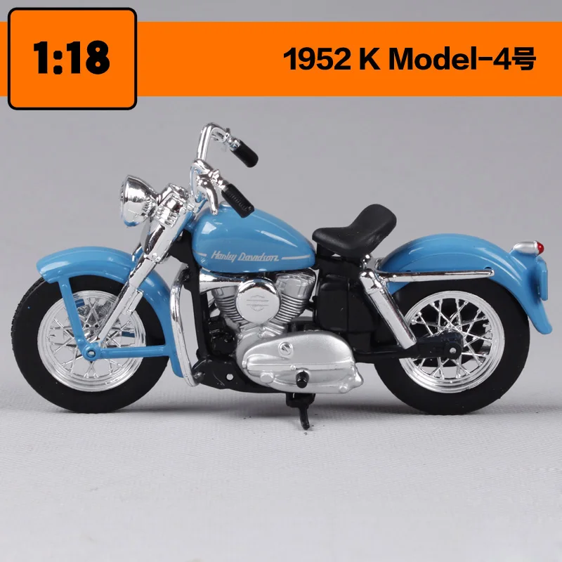 Harley-Davidson 1952 K Model 1:18 blau Motorrad Modell die cast model 