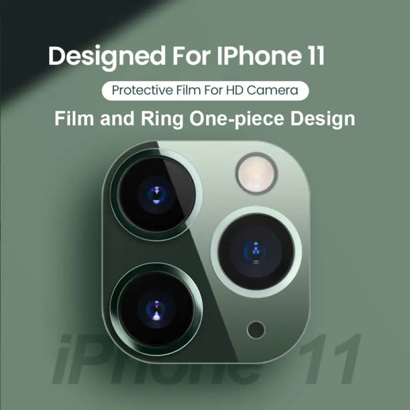 2019Newest Protective Phone Back Camera Metal Frame Tempered Glass Lens Screen Protector Film For iPhone 11/11 Pro/11 Pro Max